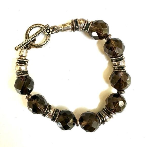 Silpada Jewelry - Vintage  Silpada Smokey Quartz  Sterling silver Bracelet